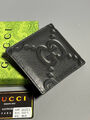 Мужской портмоне Gucci мужской кожа черный 154031-2
