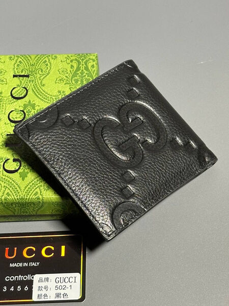 Мужской портмоне Gucci мужской кожа черный 154031-2