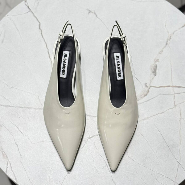Туфли Jil Sander женский кожа белый 172679-3
