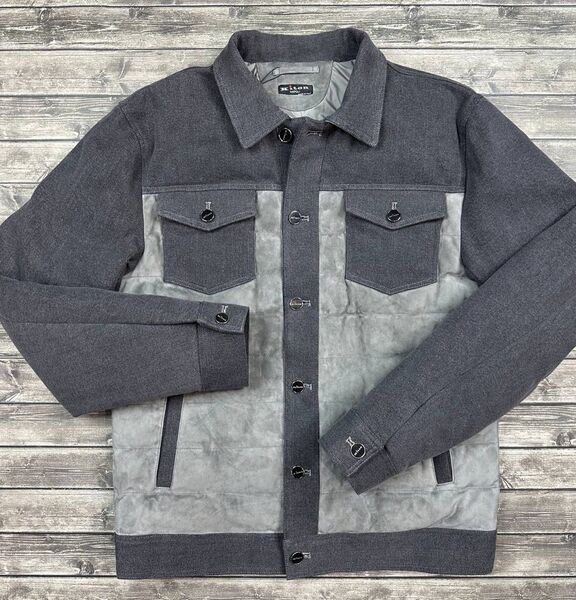 Мужская куртка Kiton мужской графитовый 160697