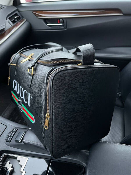 Дорожная сумка Gucci мужской кожа черный 113460-5