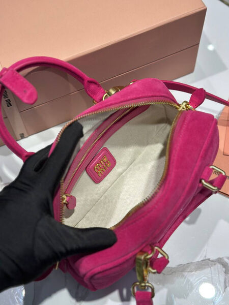 Сумка Miu Miu женский замша бордовый 192647-7
