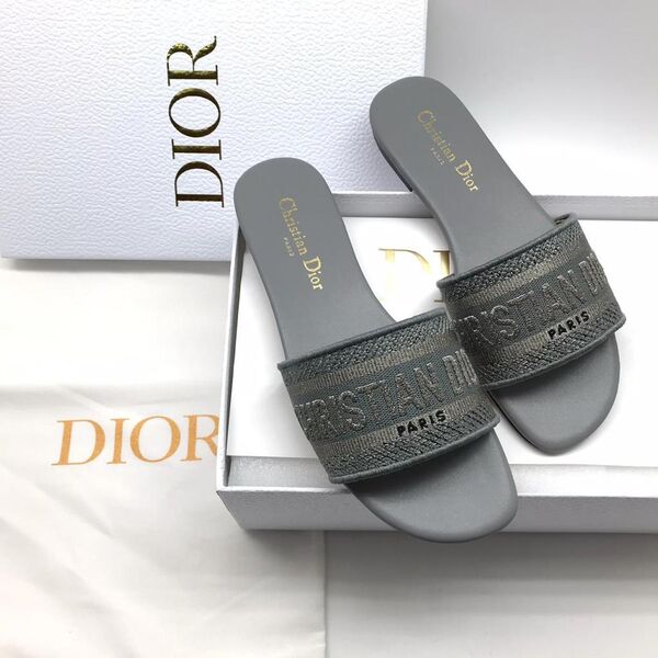 Мюли Christian Dior женский графитовый 54465-2