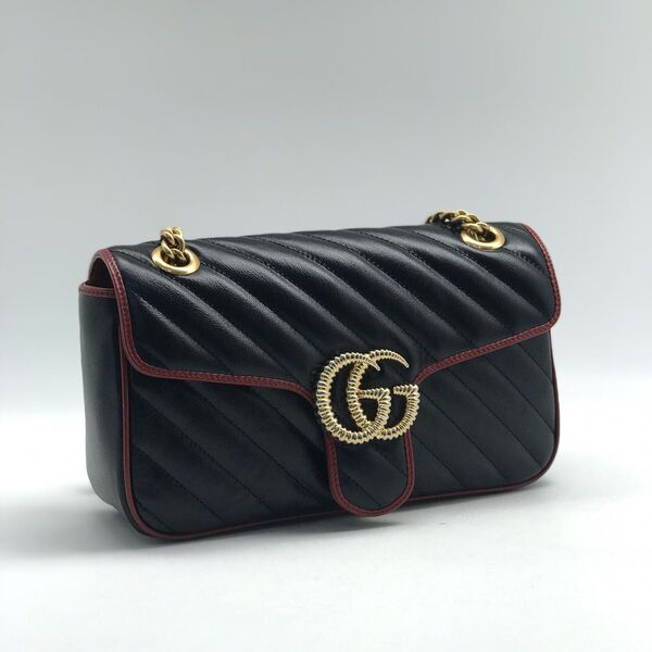 Сумка Gucci Gg Marmont женский кожа черный 75161-3