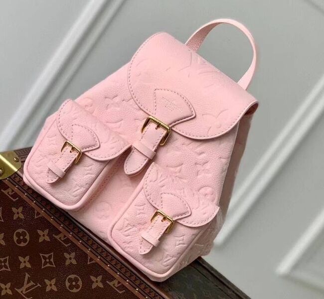 Рюкзак Louis Vuitton женский кожа розовый 150382