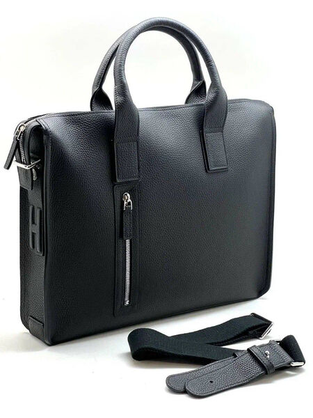 Мужской портфель Hermès мужской кожа черный 103971-11