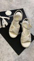 Босоножки Chanel женский кожа бежевый 114086-2