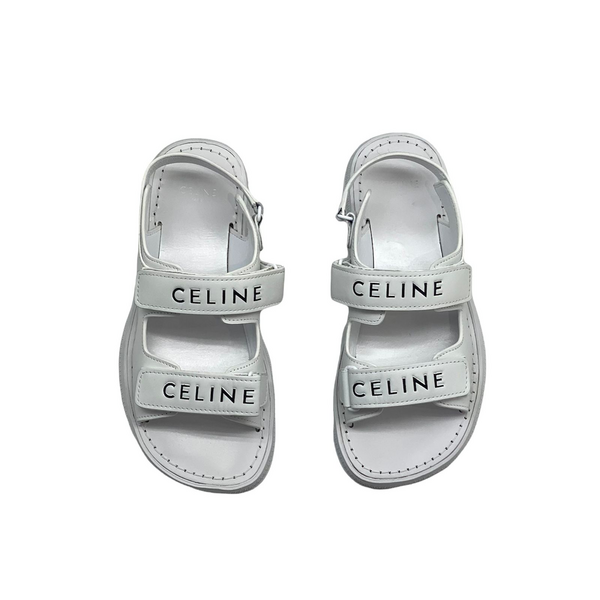 Сандалии Celine женский кожа белый 65991-2