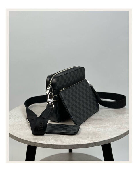 Мужская сумка мессенджер Louis Vuitton мужской канва черный 154009-2
