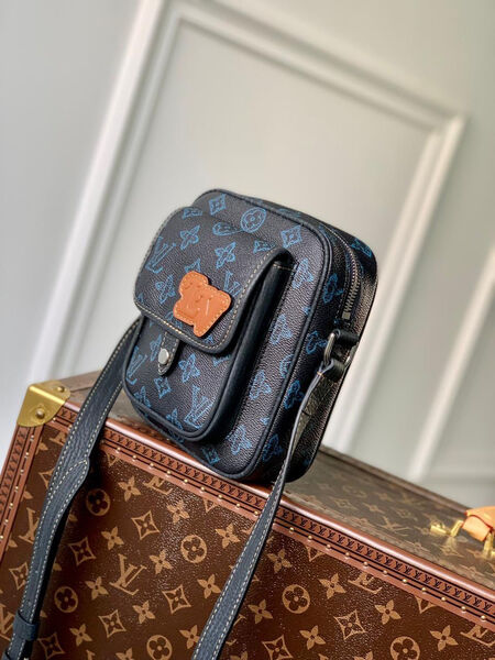 Мужская сумка мессенджер Louis Vuitton мужской канва черный 115165-2