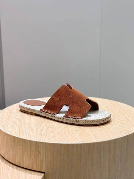 Мужские шлепки Hermès мужской замша 153420-3