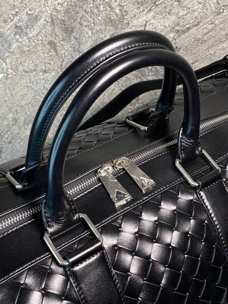 Дорожная сумка Bottega Veneta мужской кожа черный 169294-8