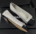 Балетки Chanel женский замша графитовый 182818-1