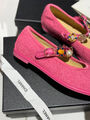 Балетки Chanel женский текстиль розовый 155944-3