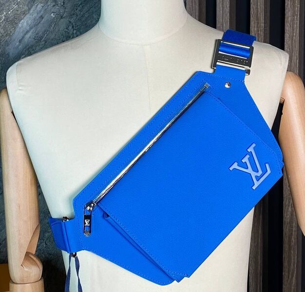 Мужская сумка слинг Louis Vuitton мужской кожа синий 144445