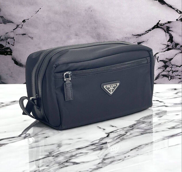 Мужской несессер косметичка Prada мужской нейлон черный 149972-4