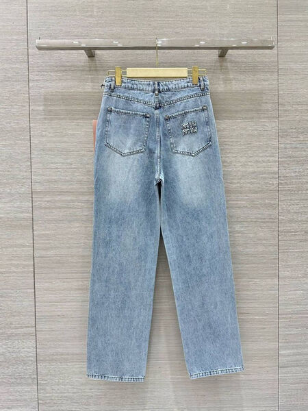 Джинсы Miu Miu женский джинса бирюзовый 168149-2