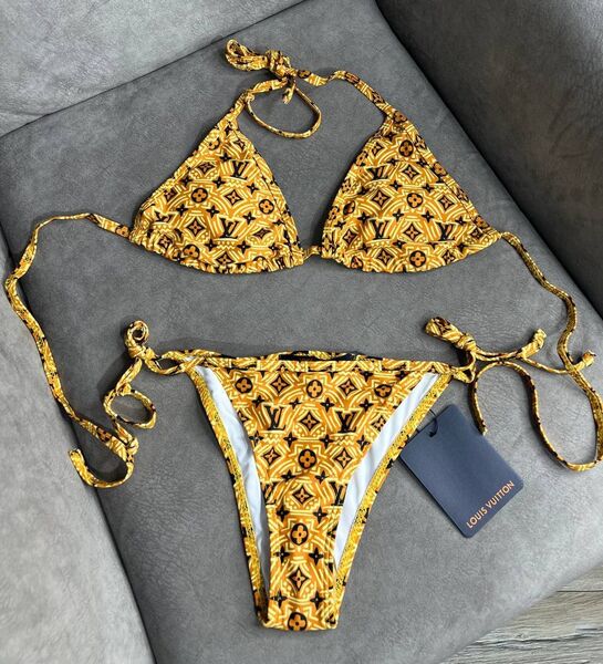 Купальник Louis Vuitton женский желтый 148546