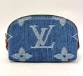 Косметичка Louis Vuitton женский джинса синий 152410-1