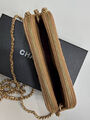 Сумка Chanel женский кожа бежевый 195251-2