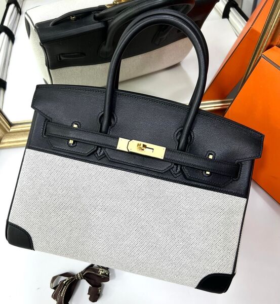 Сумка Hermès Birkin 30 женский кожа черный 141312