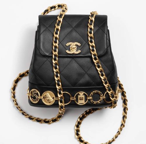 Рюкзак Chanel женский кожа черный 123251
