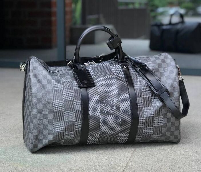 Дорожная сумка Louis Vuitton мужской канва графитовый 19234