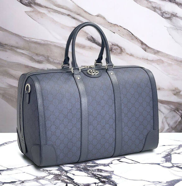 Дорожная сумка Gucci мужской кожа синий 147300-4