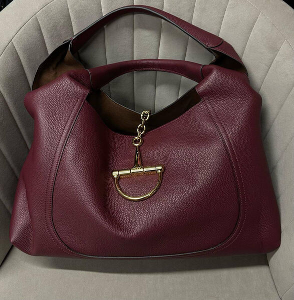 Сумка Gucci женский кожа бордовый 187927