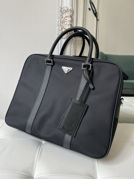 Мужской портфель Prada мужской текстиль черный 149893