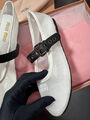 Балетки Miu Miu женский сетка белый 193968-2