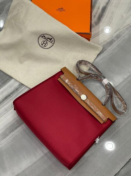 Сумка Hermèsherbag Zip женский кожа розовый 75487-2