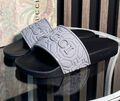 Мужские шлепки Gucci мужской резина графитовый 151972-1