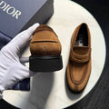 Мужские лоферы Christian Dior мужской замша 172237-5