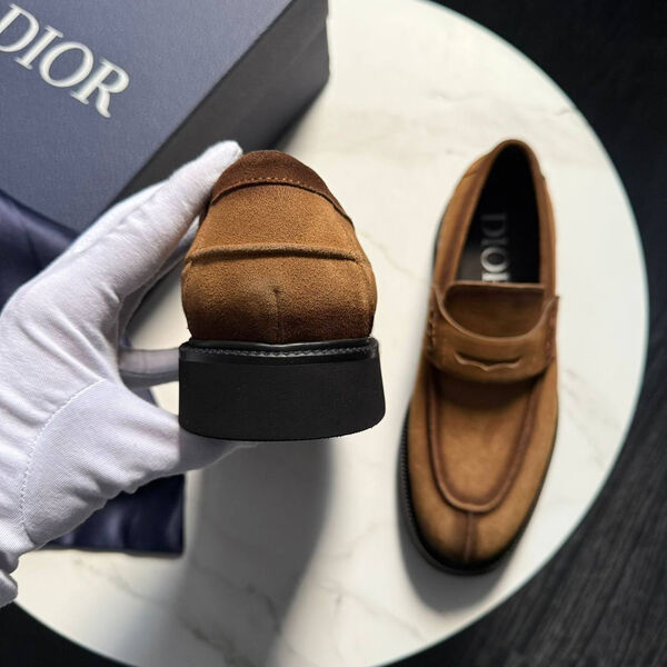 Мужские лоферы Christian Dior мужской замша 172237-5