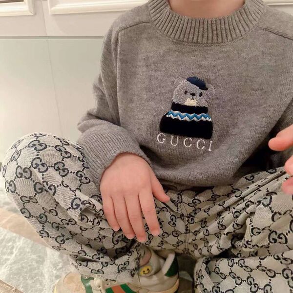 Детский свитер Gucci графитовый 177510-2