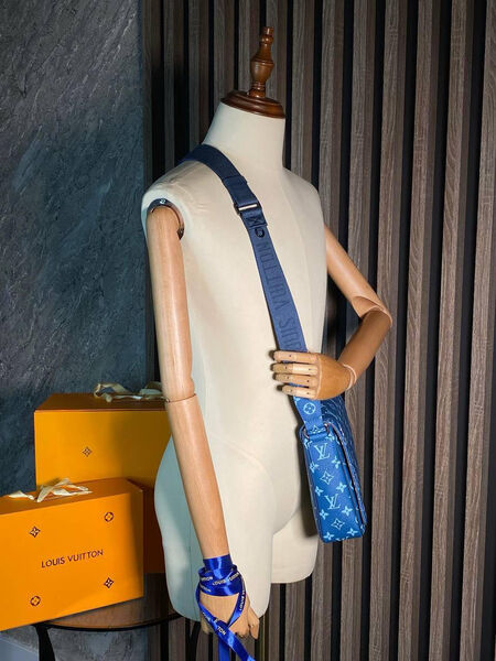 Мужская сумка мессенджер Louis Vuitton мужской канва синий 132076-5