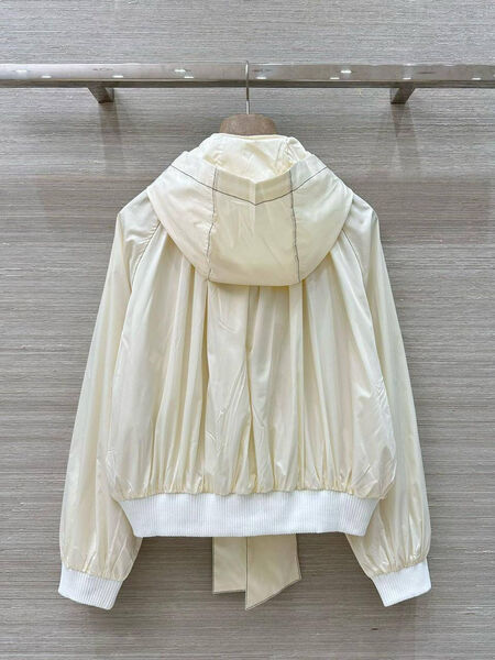 Бомбер Chanel женский бежевый 192559-5