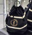 Сумка Saint Laurent женский текстиль черный 155656-1