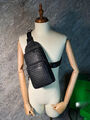 Мужская сумка слинг Bottega Veneta мужской кожа черный 42691-3