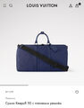 Дорожная сумка Louis Vuitton мужской кожа синий 169293-6