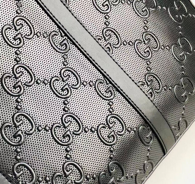 Мужской портфель Gucci мужской кожа черный 100068-6