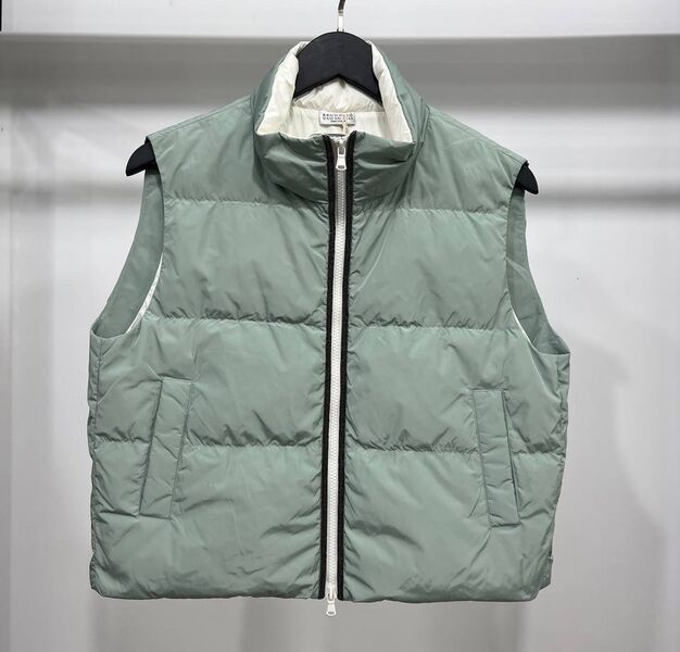 Жилет Brunello Cucinelli женский болотный 159689