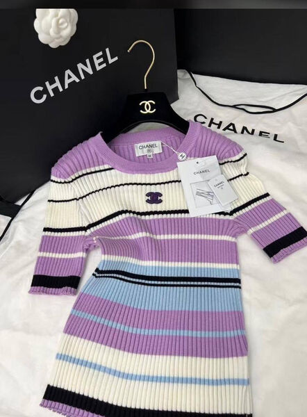 Футболка Chanel женский фиолетовый 183512-2