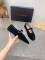 Балетки Alaïa женский замша черный 127006-4