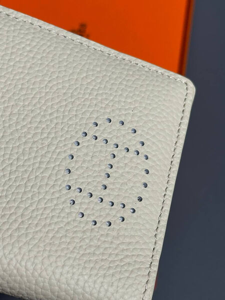 Обложка на паспорт Hermès мужской кожа бежевый 154028-5