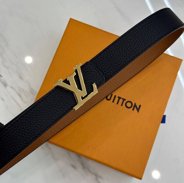 Женский ремень Louis Vuitton женский кожа черный 135660