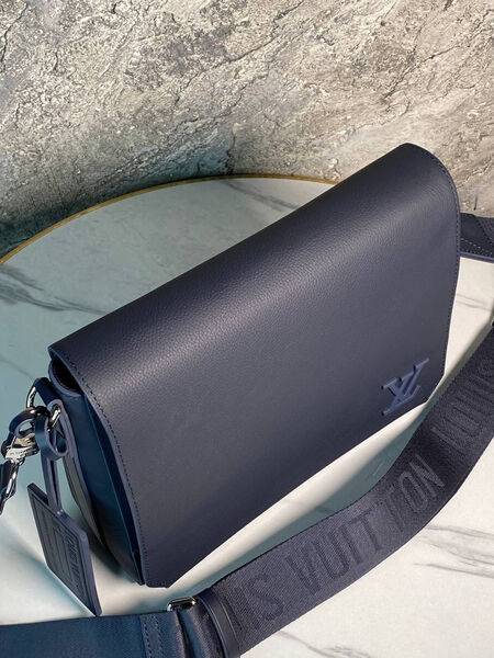 Мужская сумка мессенджер Louis Vuitton мужской кожа синий 169880-3