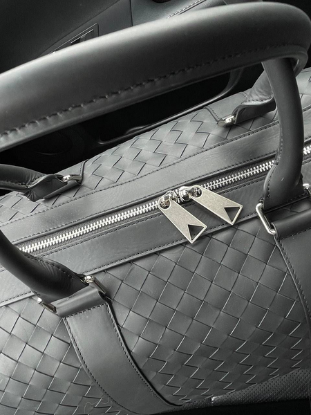 Дорожная сумка Bottega Veneta мужской кожа черный 19107-4