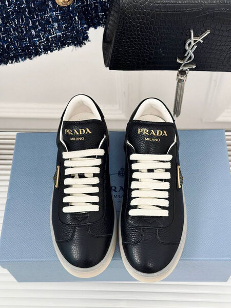 Кеды Prada женский кожа черный 147363-2